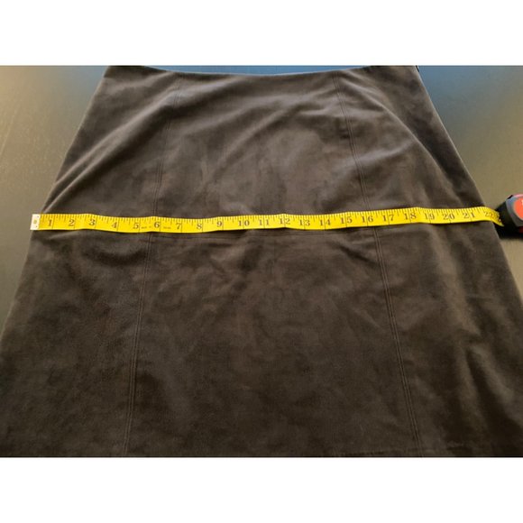 J. Jill Skirt‎ Womens Size 12 Espresso Soft Side Zip Knee Length Classic Luxury - Picture 12 of 16